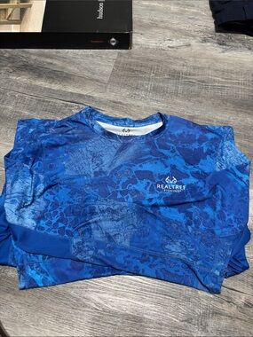 Realtree Blue Camo Performance Fishing Top